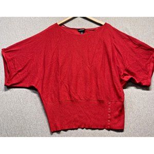 Lane Bryant Womens Sweater Top Women's Size 22-24 Candy Apple Red Shine